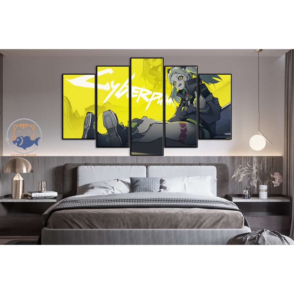 Tranh Dán Tường Gaming Cyberpunk Edgerunners - Bộ 3