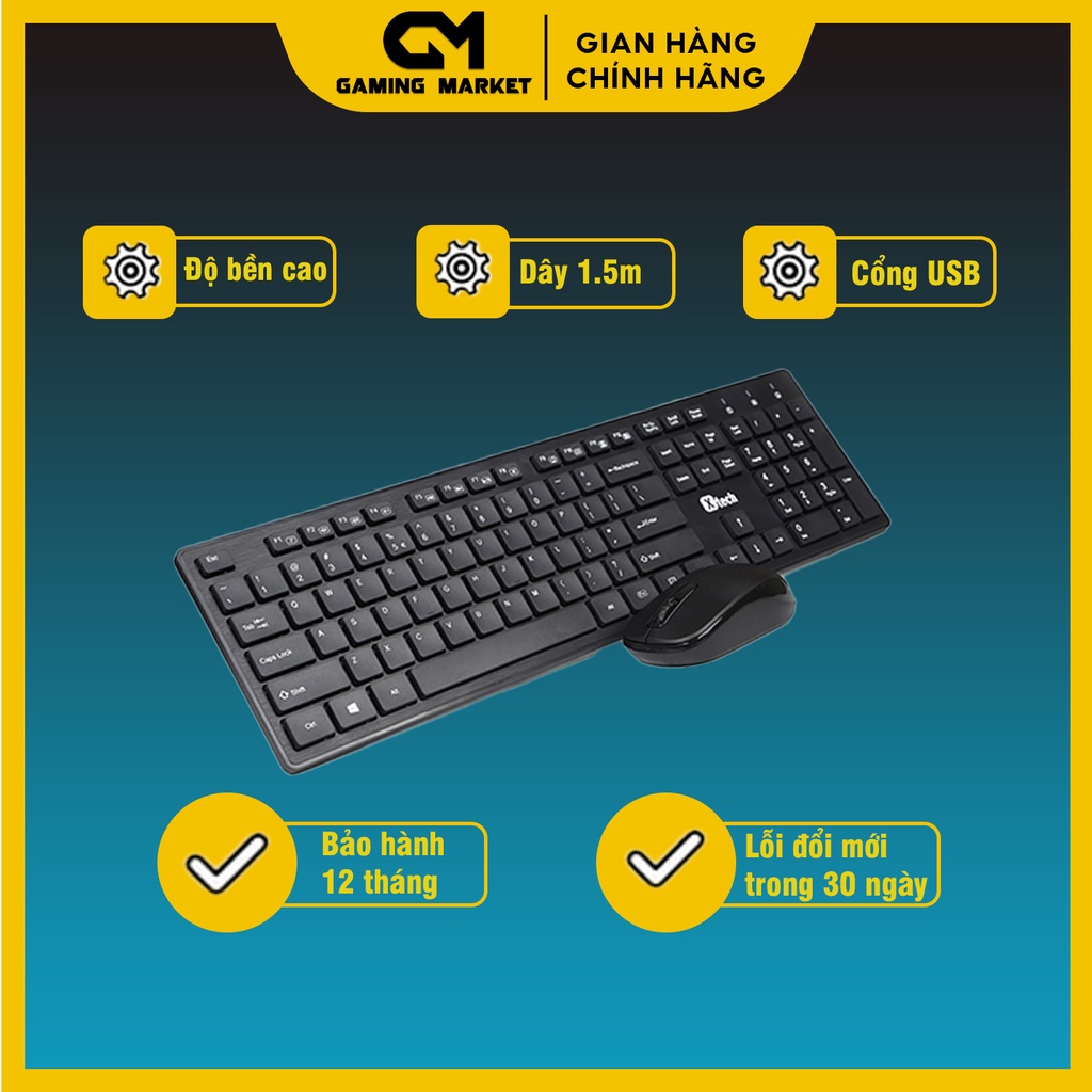 BỘ BÀN PHÍM CHUỘT KHÔNG DÂY FUHLEN A120