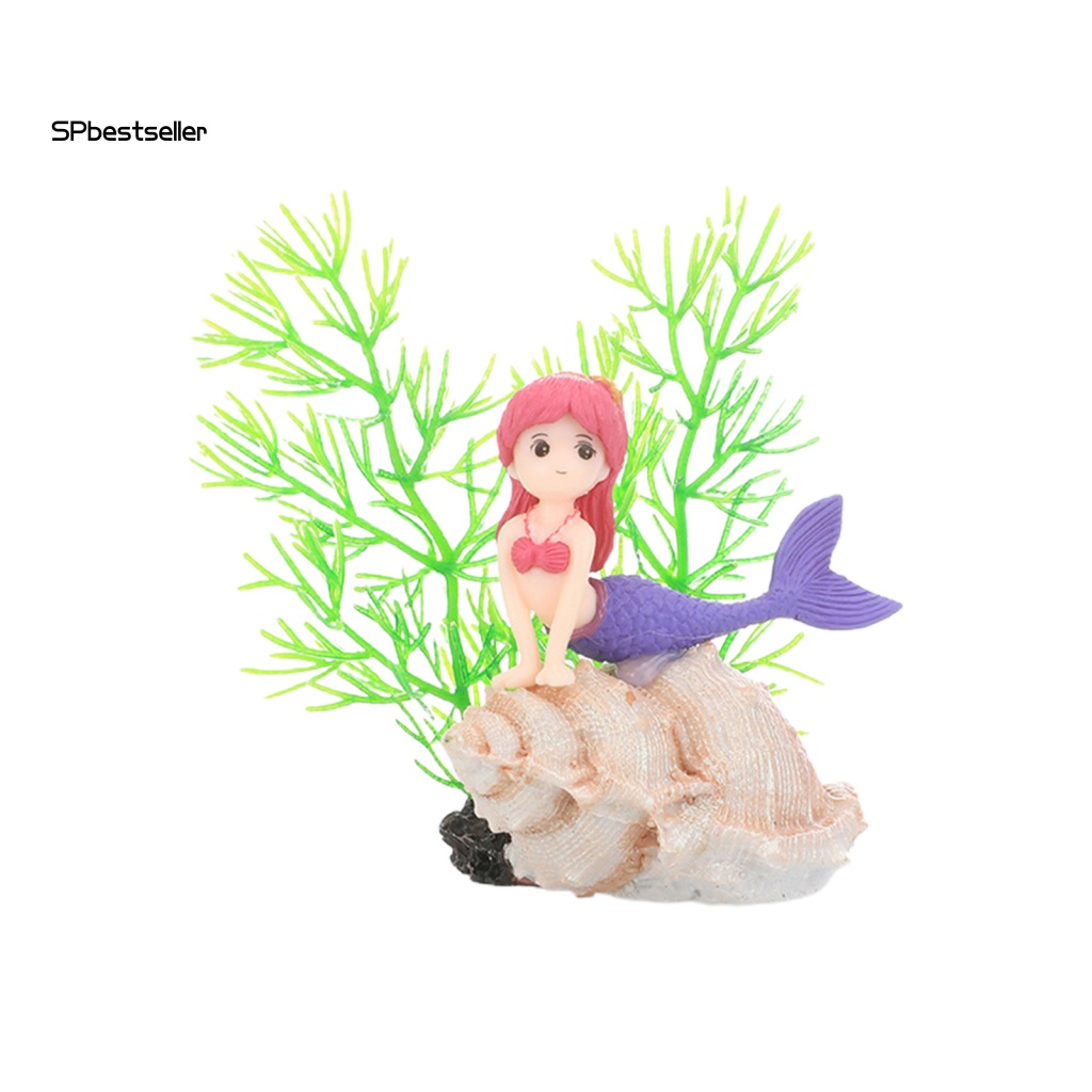 Đồ trang trí Nàng Tiên Cá Đang Ngủ Dễ Thương Không Phai Màu Trang Trí Nhà Cửa