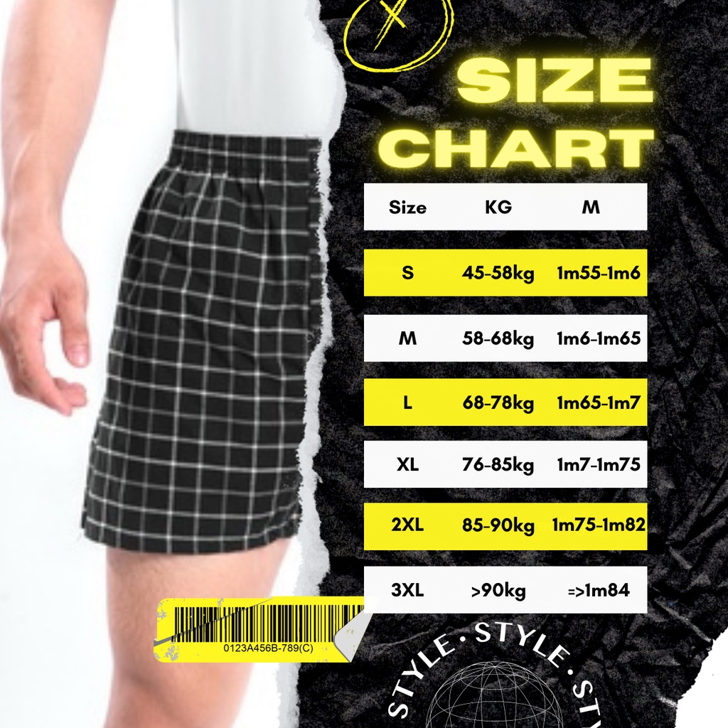 Quần đùi nam mặc nhà TSLA vải kate dệt kháng khuẩn hút ẩm thoáng mát họa tiết caro thể thao TSR3019