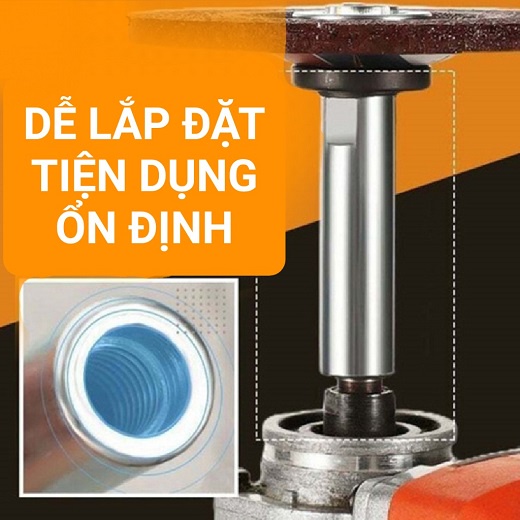 Thanh Nối Dài 80mm Cho Máy Mài Góc Ren M10 Chuyên Dụng Mài Hoặc Đánh Bóng Các Góc Bên Trong Và Hình Dạng Đặc Biệt