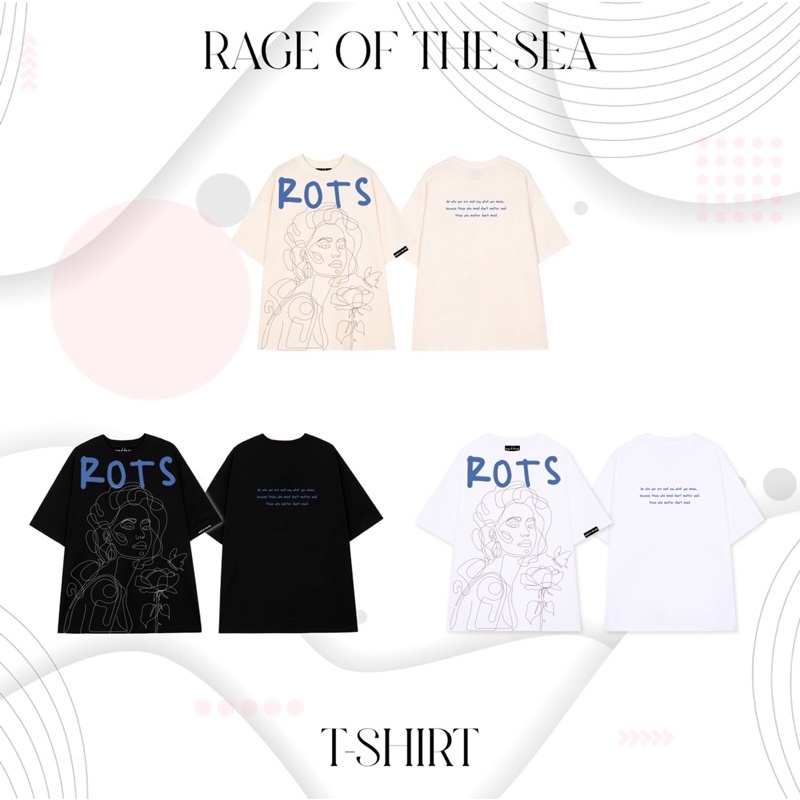 ÁO THUN UNISEX FORM ÂU RAGE OF THE SEA “ONELINEGIRL” | BigBuy360 - bigbuy360.vn