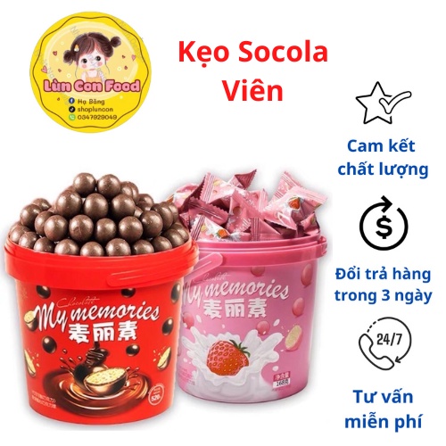 1 VIÊN KẸO -KẸO SOCOLA NAMA - SOCOLA VIÊN SIÊU GIÒN - LÙN CON FOOD