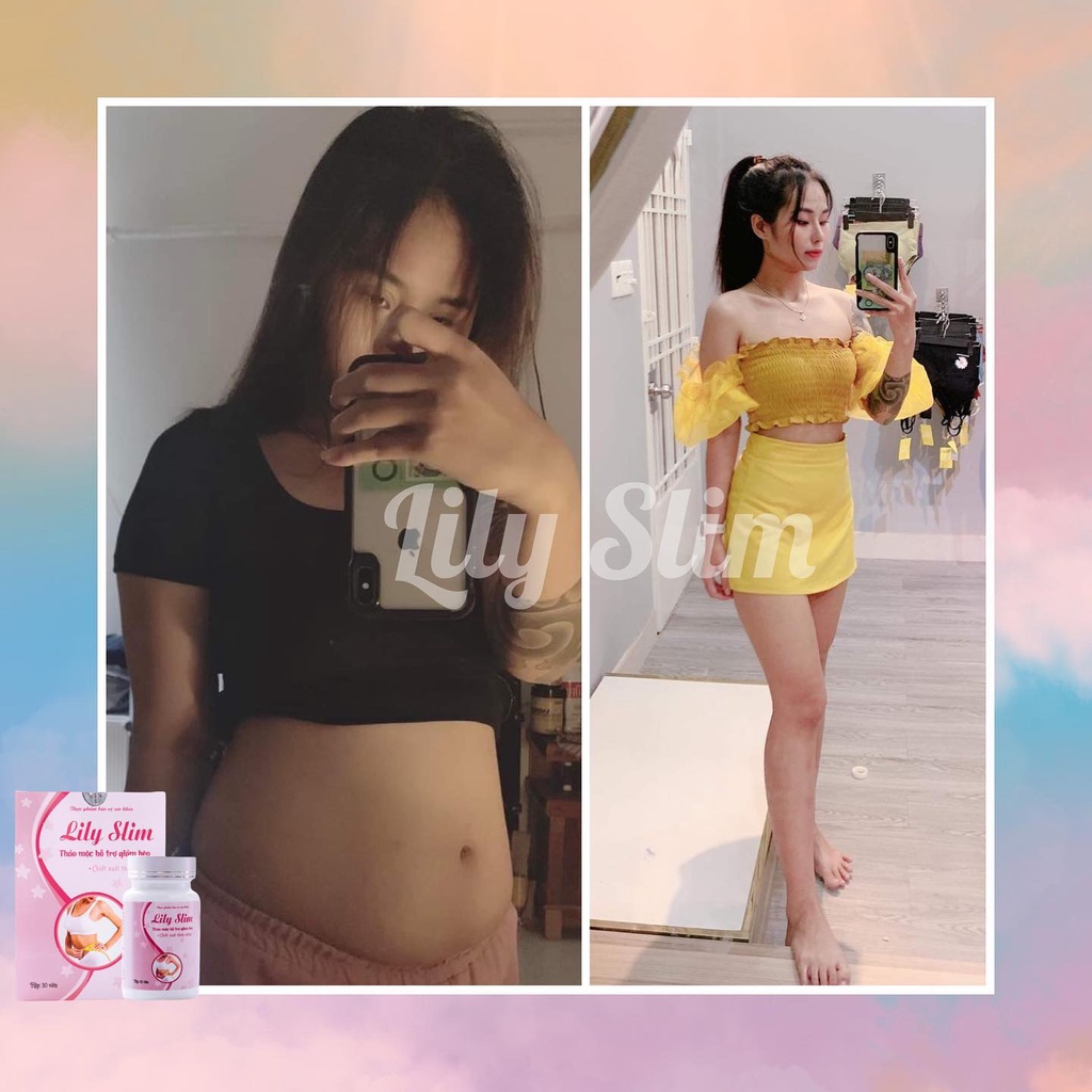 Thảo Mộc Giảm Cân Lily SLim Chính Hãng Trà Giảm Cân Cấp Tốc An Toàn (hộp 30 viên)