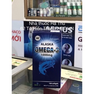 Dầu cá Alaska Omega 3 -  Hỗ trợ bổ não, sáng mắt (Lọ 100 viên )