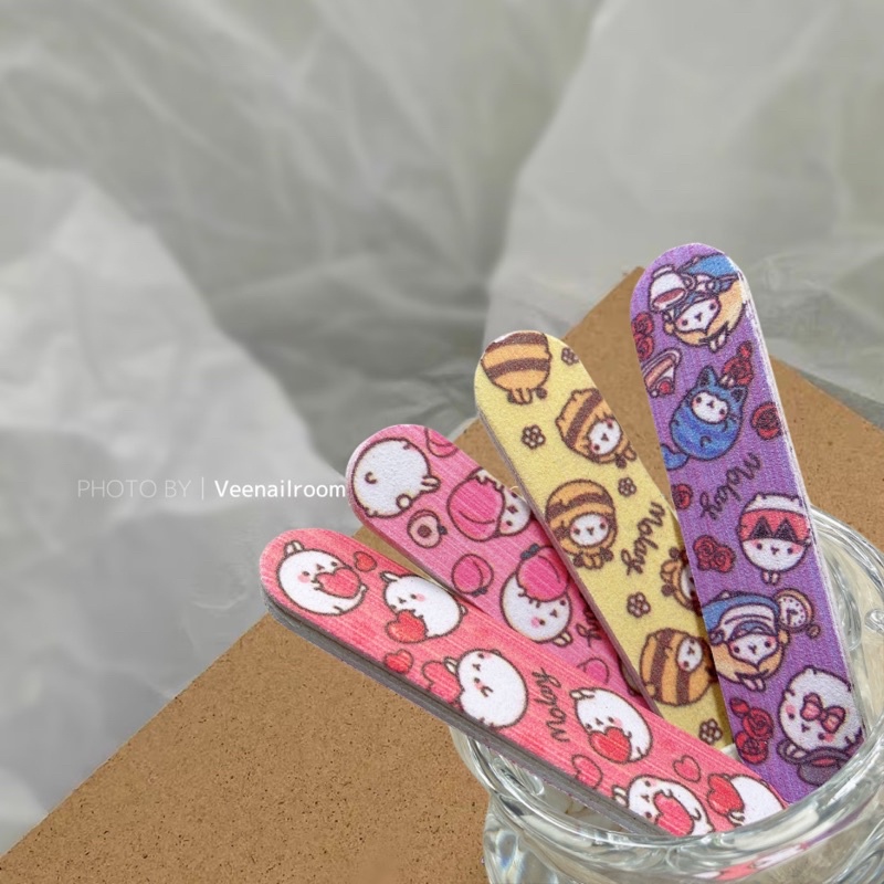 Dũa móng tay mini hoạt hình dễ thương, dũa nail box