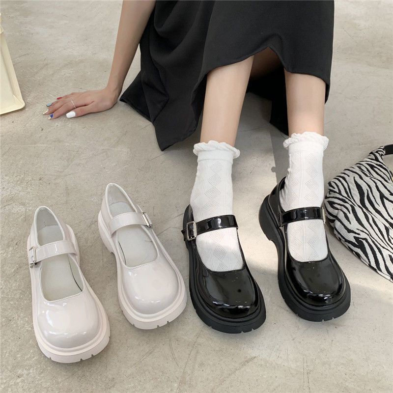 Giày Búp Bê Da Mềm Mỏng Phong Cách Mary Jane Nhật Bản Thời Trang Mùa Hè Dành Cho Nữ Size 35-44 41 42