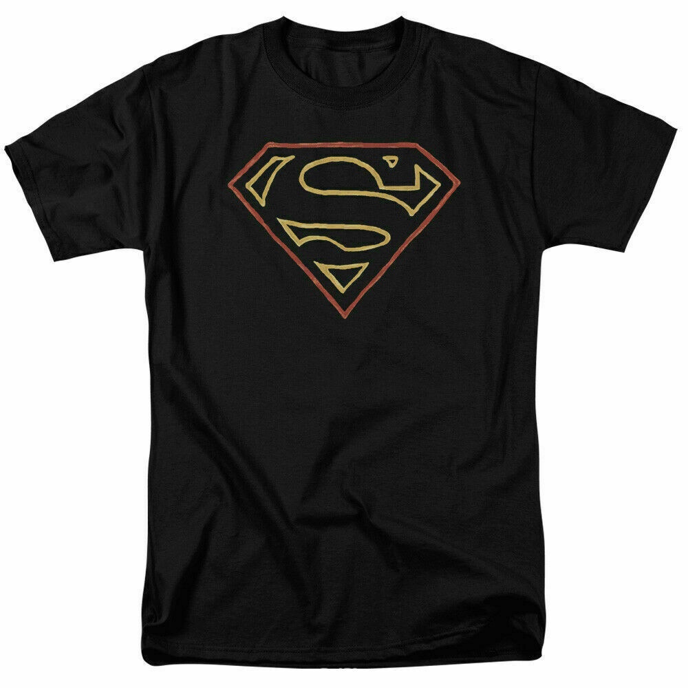 Áo Thun Đen Tay Ngắn In Logo Superman Thời Trang Mùa Hè Cho Nam