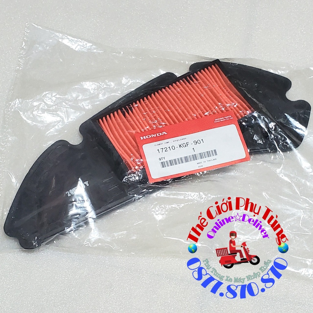 Lọc gió SH Ý zin mới hàng nhập khẩu - 17210-KGF-901