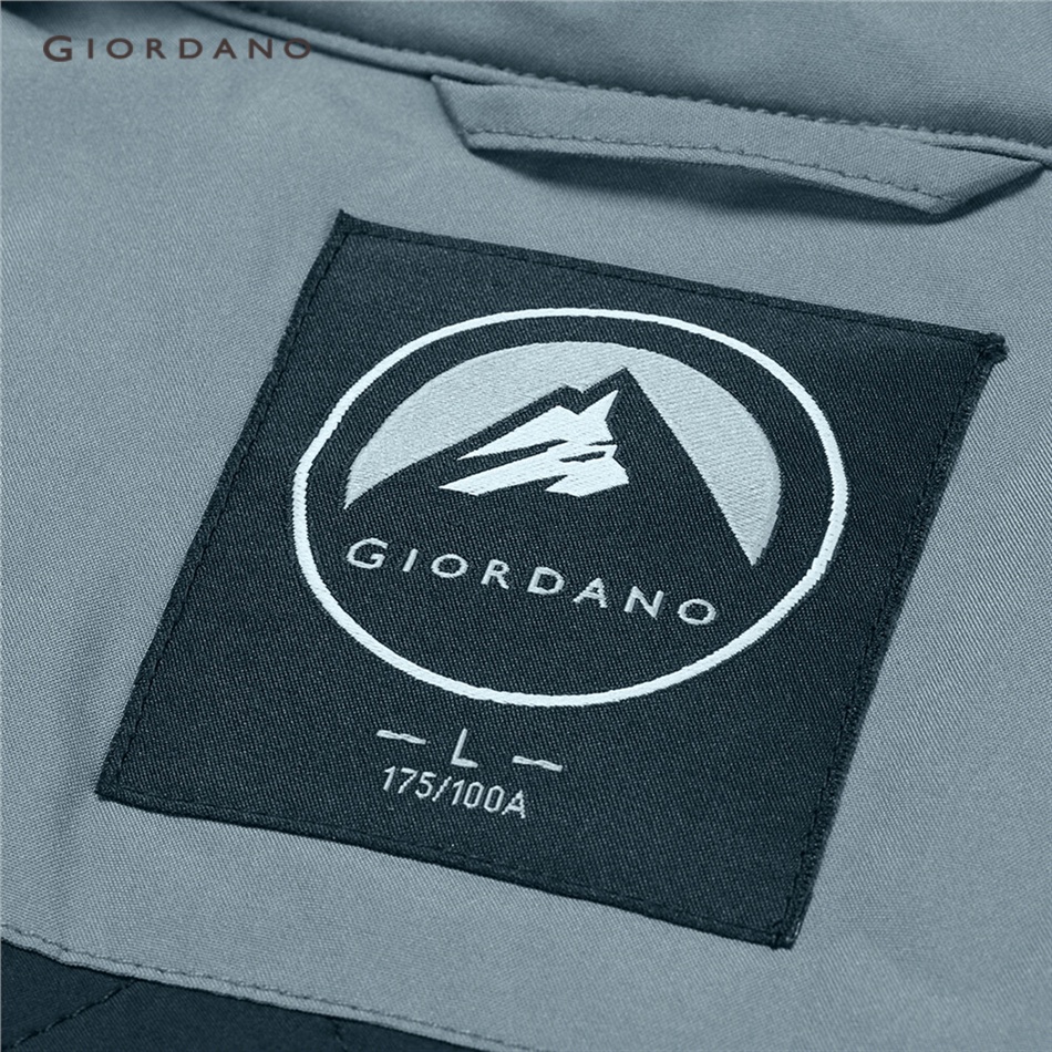 Áo khoác GIORDANO 01072697 có lót cổ lật màu trơn thời trang dành cho nam