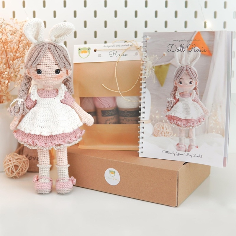 Búp bê Handmade Bằng Len Cao Cấp - An toàn Cho Bé - Thú Bông Handmade Đan Móc Thủ Công Bằng Tay