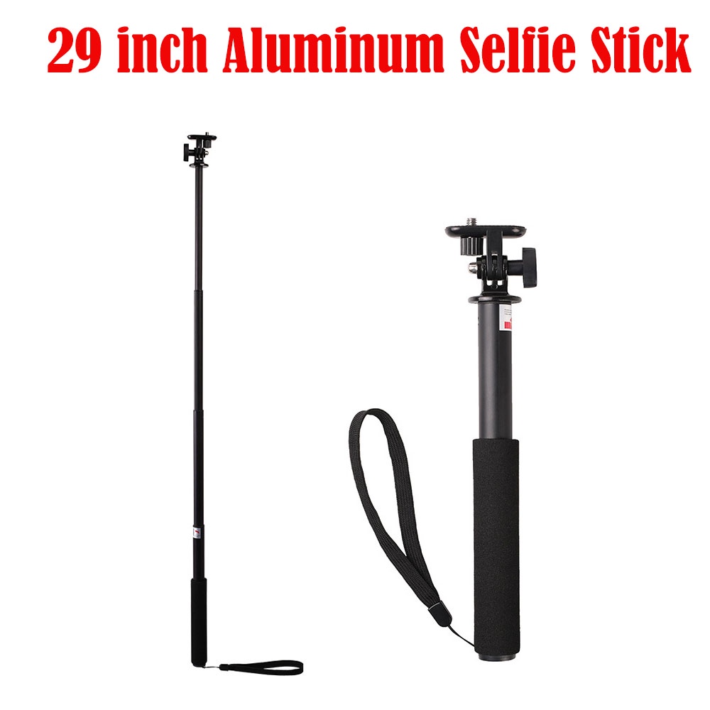 Gậy Tự Sướng Bằng Nhôm 29 inch Cho GoPro Hero 11 10 9 8 7 Insta360 X3 Session Dji Osmo Action 3 2
