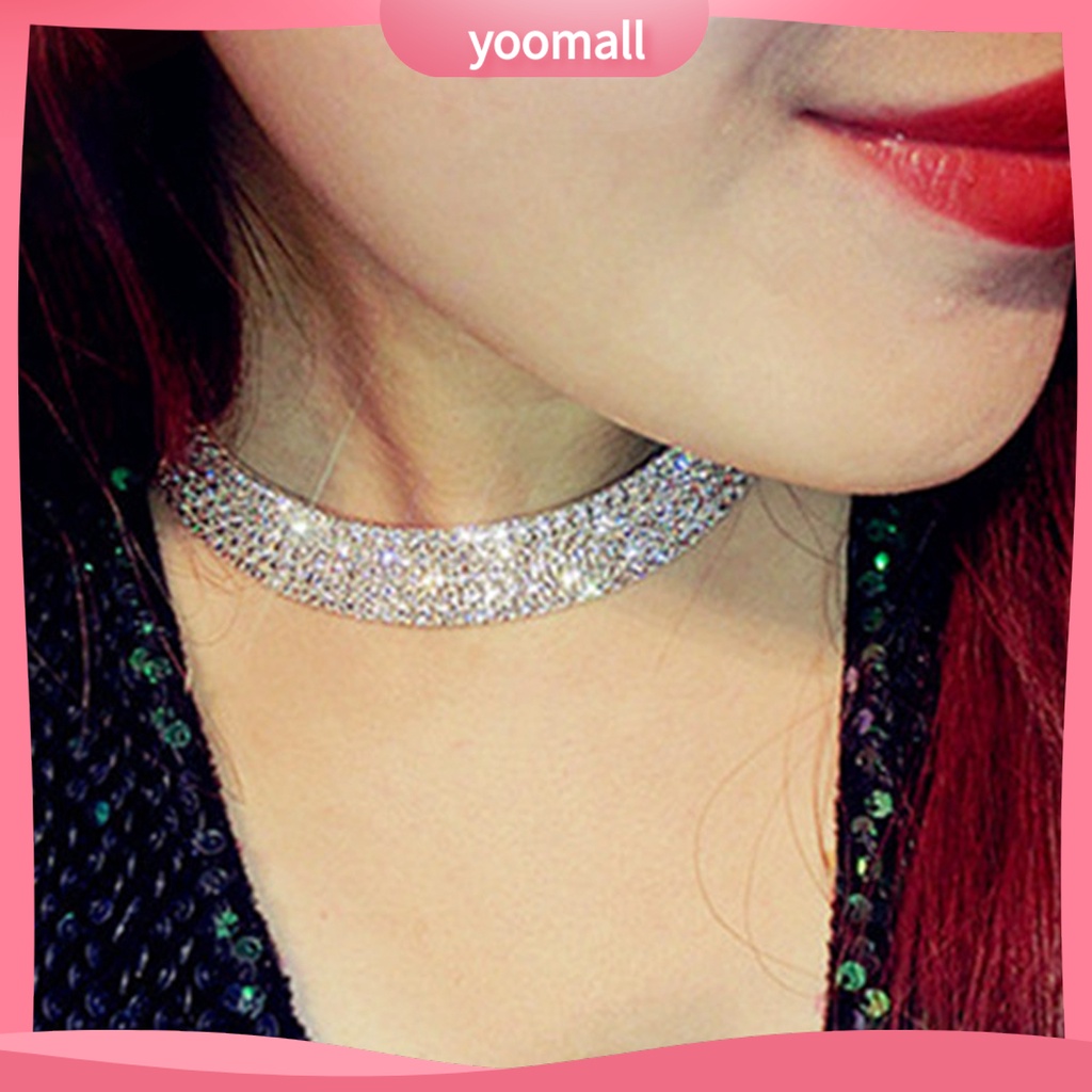 Vòng Cổ Choker Đính Đá Thanh Lịch Thời Trang Cho Nữ