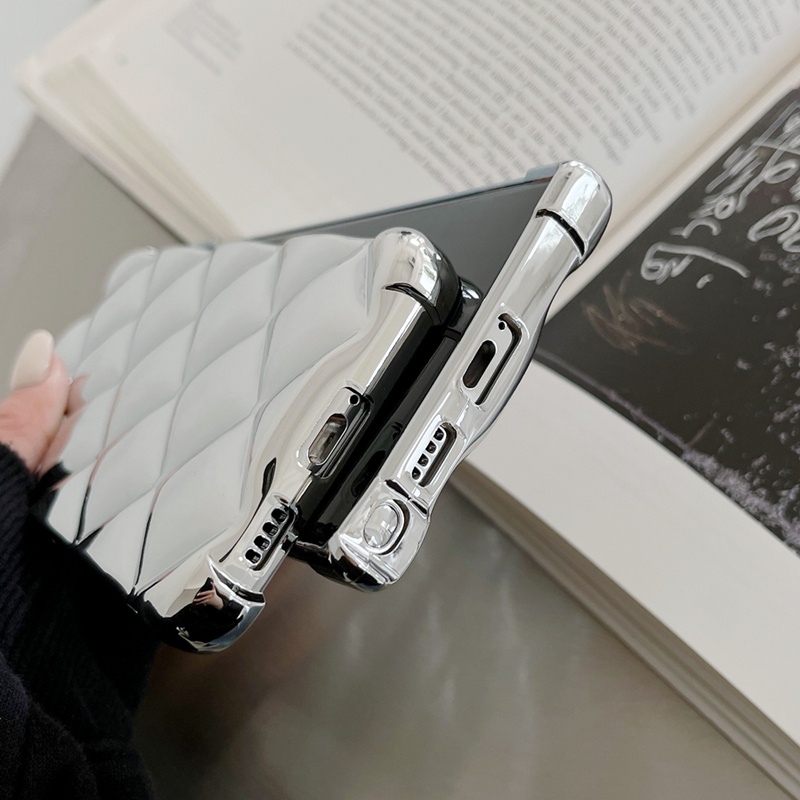 Mạ sang trọng hình thoi glitter bracelet chain case cho samsung galaxy s22 ultra ss22 + s21 plus s21 vỏ siêu mềm với kim cương