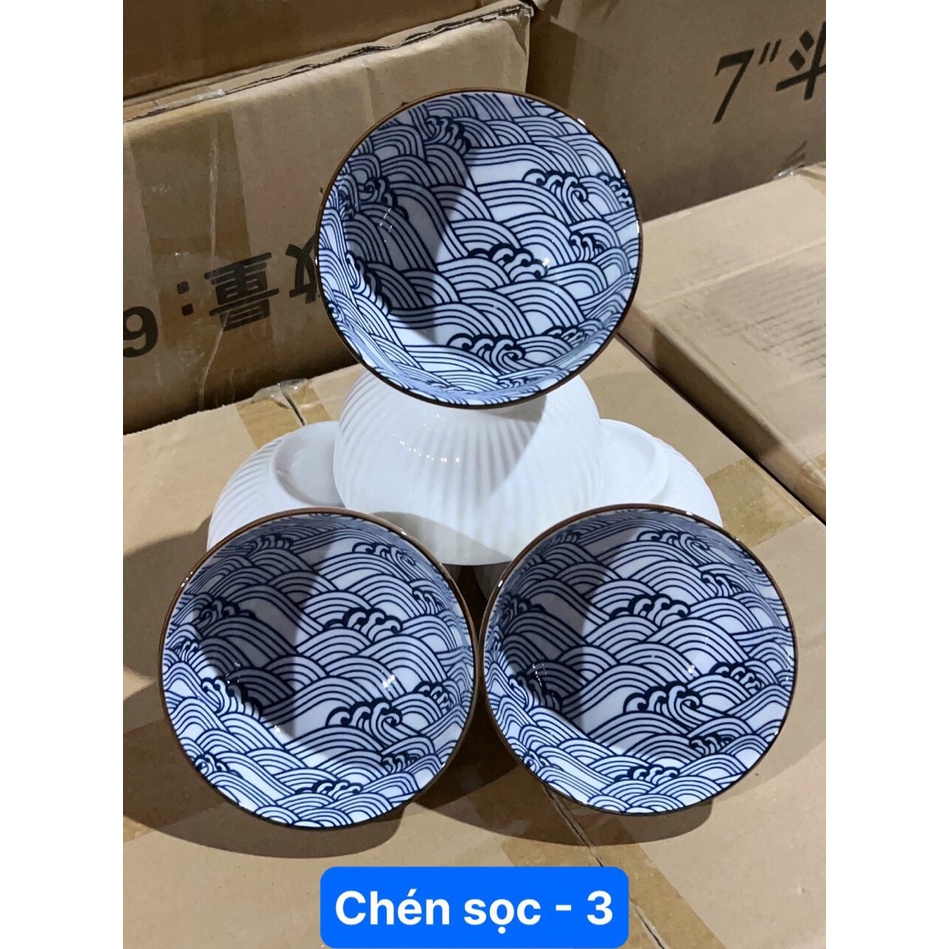 bộ 10 chén sóng biển