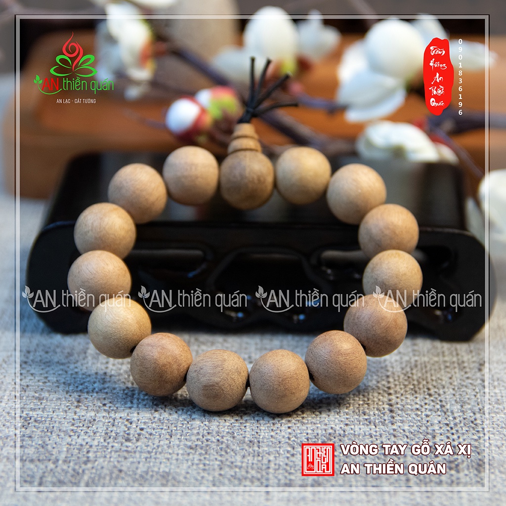 Vòng tay gỗ xá xị thiên nhiên An Thiền Quán