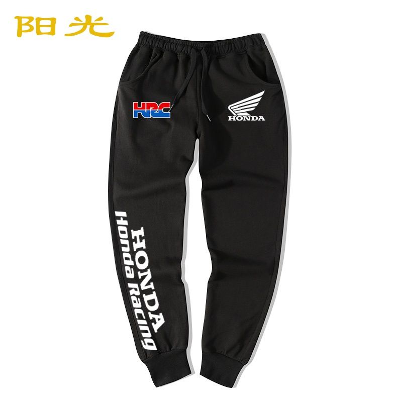 HONDA Hàng Có Sẵn-Quần Thể Thao Dáng Rộng Hình Cánh Vàng HRC Thời Trang Thu Đông Đi Xe Máy Giản Dị Cho Nam Và Nữ