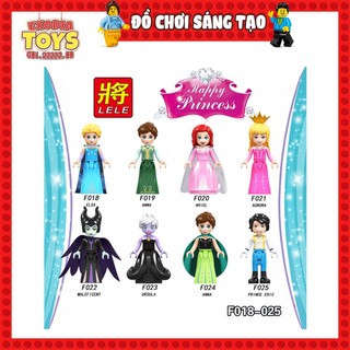 Xếp hình Minifigure công chúa và phù thủy hoạt hình Disney - Đồ Chơi Lắp Ghép Sáng Tạo - LELE F018-025