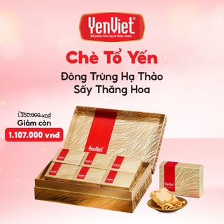 Tổ Yến Sấy Thăng Hoa Với Đông Trùng Hạ Thảo Và Đường Palatinose YenViet- (Hộp 6 viên)