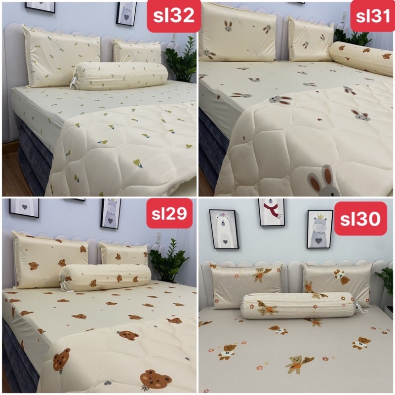 Ga chống thấm Minh Mẫn cotton thun lụa nano kháng khuẩn