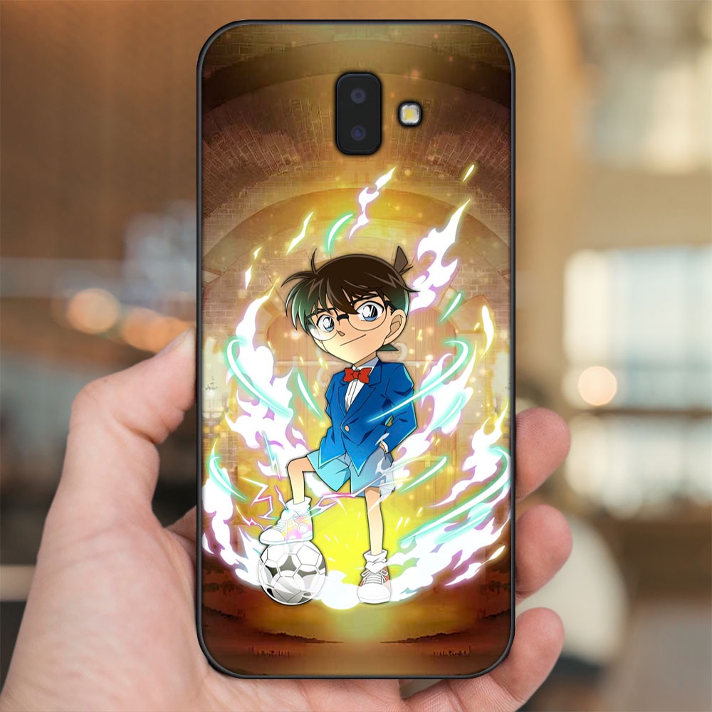 Ốp lưng Samsung J6 Plus viền đen in hình Shinichi Conan Thám Tử Lừng Danh