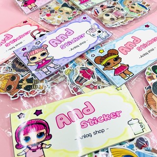 Bộ 36 miếng dán hoạt hình LOL Suprise Dolls chống thấm nước, 36Pcs/Set Cartoon DIY Fashion Doodle Decals Stickers