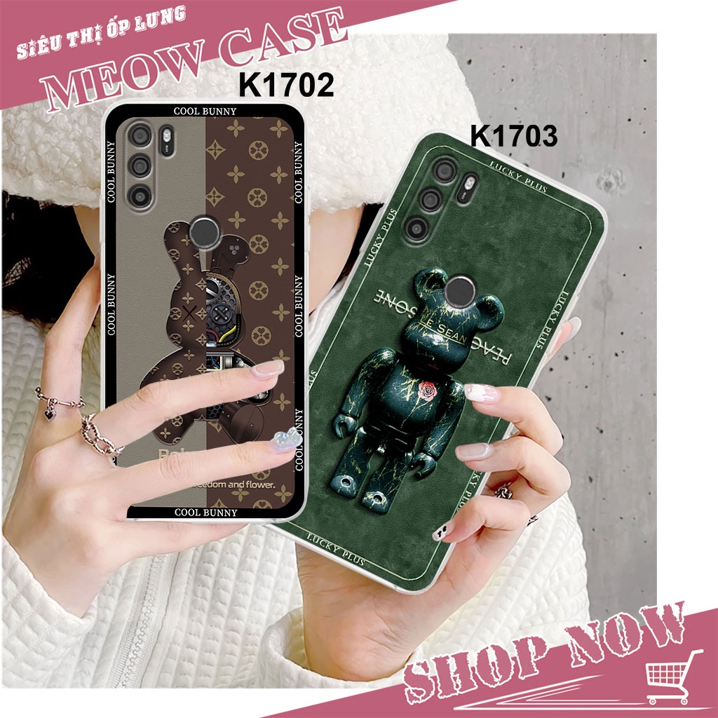 Ốp dẻo trong Vsmart Active 3 / Active3 in hình Gấu Brick cực chất, cực đẹp, cực ngầu
