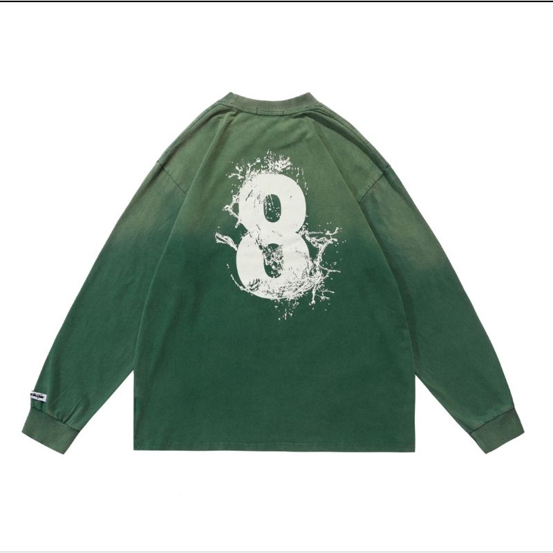 Áo thun dài tay BLACK AIR loang - áo long slevee cotton