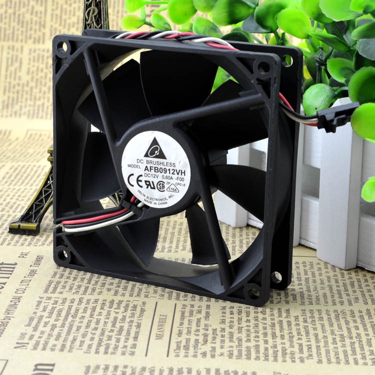 YY 9CM 12V 0,60A 2 3WIRES AFB0912VH-F00 R00 QUẠT BÁO ĐỘ