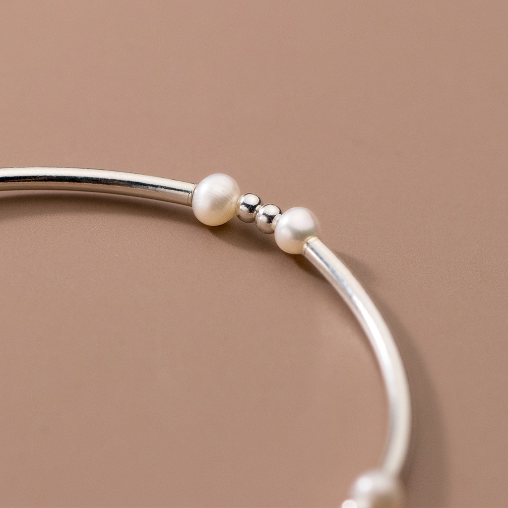 Vòng tay Bạc S925 Nữ Mix Ngọc Trai Nhí Nuôi Nước Ngọt 4mm LT2711 - Bảo Ngọc Jewelry