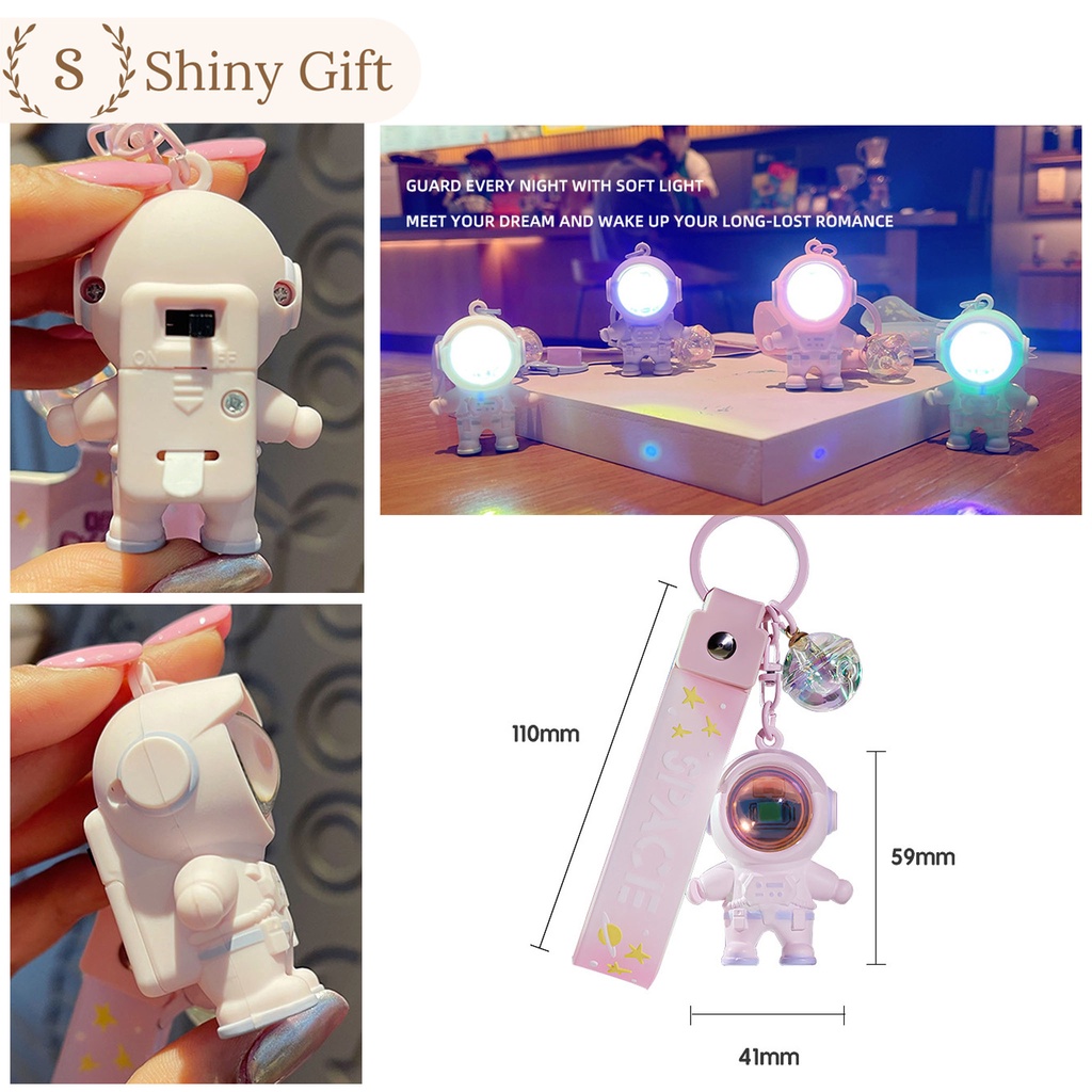 Móc khóa đèn selfie phi hành gia