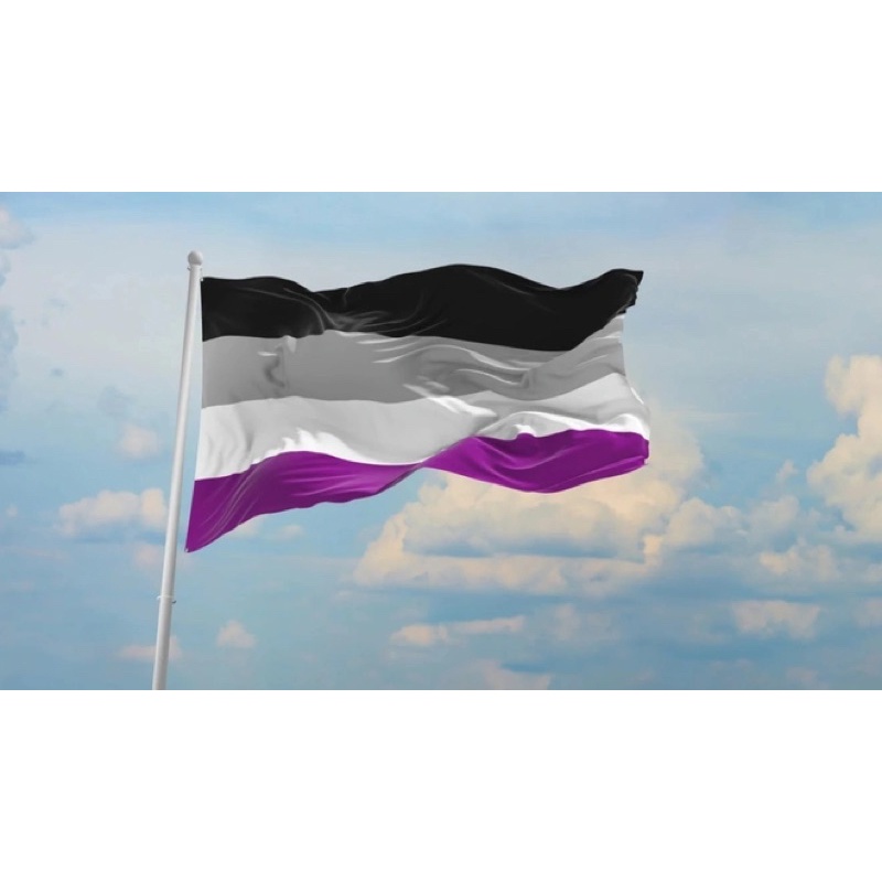 Cờ LGBT Vô Tính  150x90