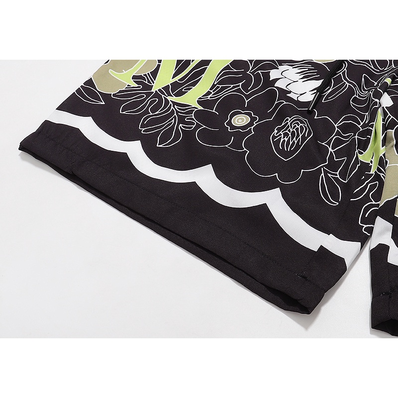 Quần Short Lưng Thun In Họa Tiết Hoa Nhỏ Thời Trang Đường Phố Unisex