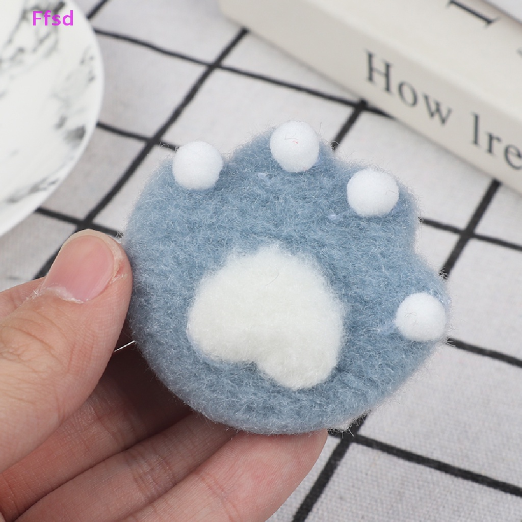 {Ffsd} Set 2 Ghim Cài Ba Lô / Túi Xách / Ba Lô / Quần Áo Hình Móng Mèo Hoạt Hình Bằng