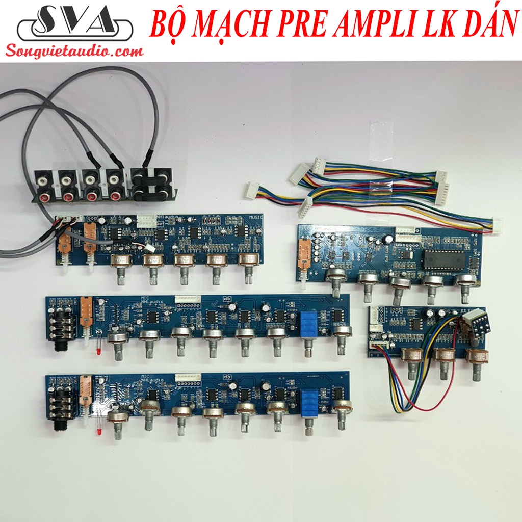 BỘ MẠCH AMPLI PRE MIC 8 VOLUME KINH KIỆN DÁN - TẶNG MẶT
