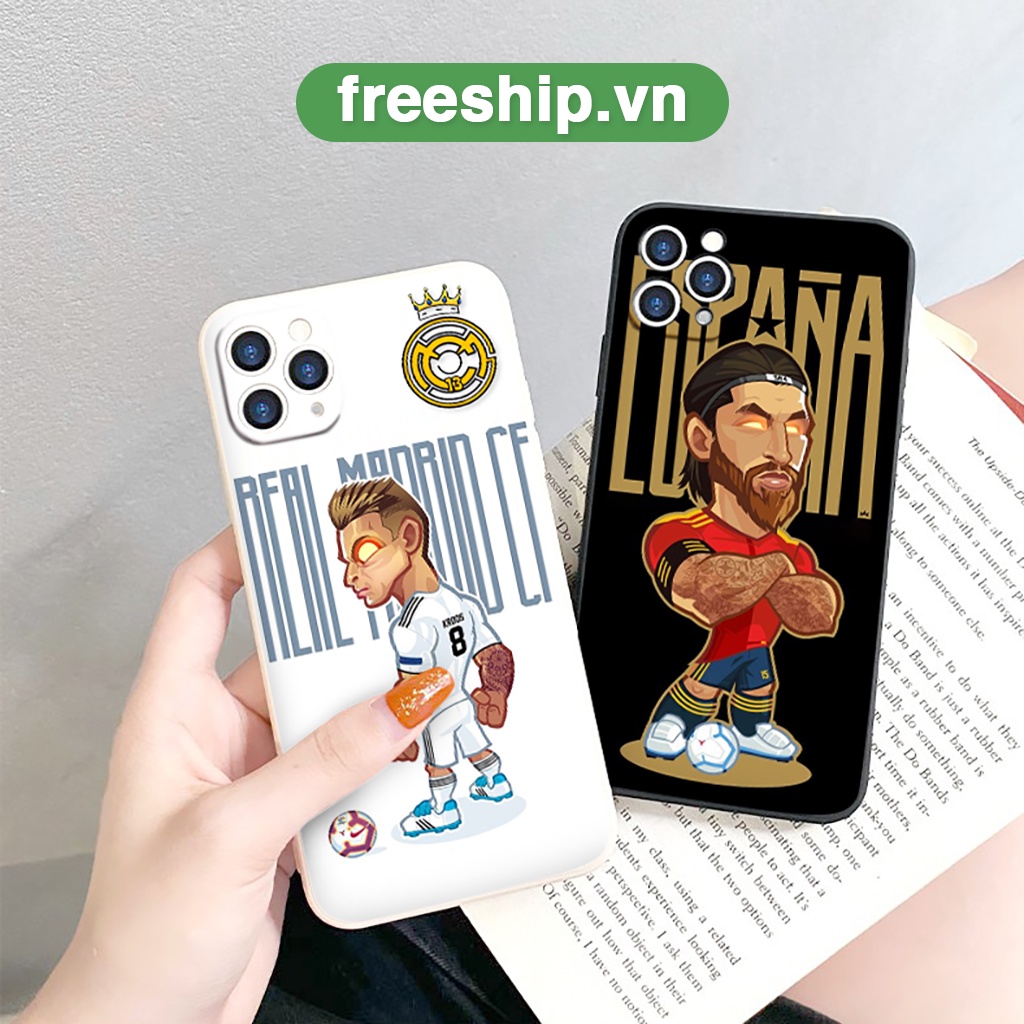 Ốp vuông iphone Bóng đá Real.fc bảo vệ cam 6/6splus/7/7plus/8/8plus/x/xr/xs/11/12/13/14/pro/max/plus/promax
