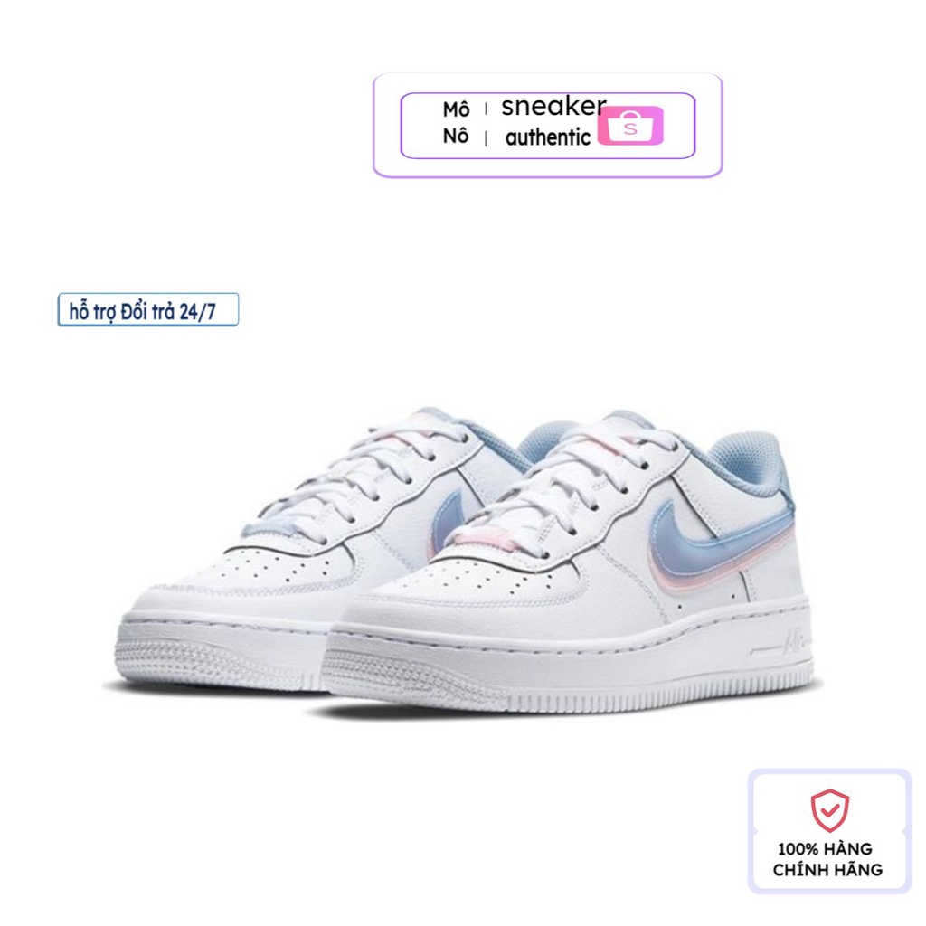 Giày lv 8 thể thao nam nữ snekaer_nike airforce 1 lv8 xanh hồng bản cao cấp 1-1 hàng trung full box bill. mono6868