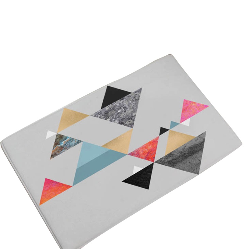 Thảm Trải Sàn Họa Tiết Hình Học Hiện Đại, Kích Thước 23X15