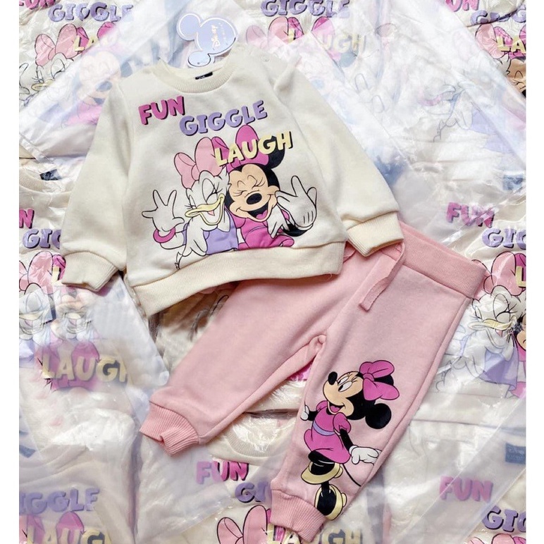 SET MICKEY DONAL CƯNG XỈU chất nỉ dư mềm cho bé gái