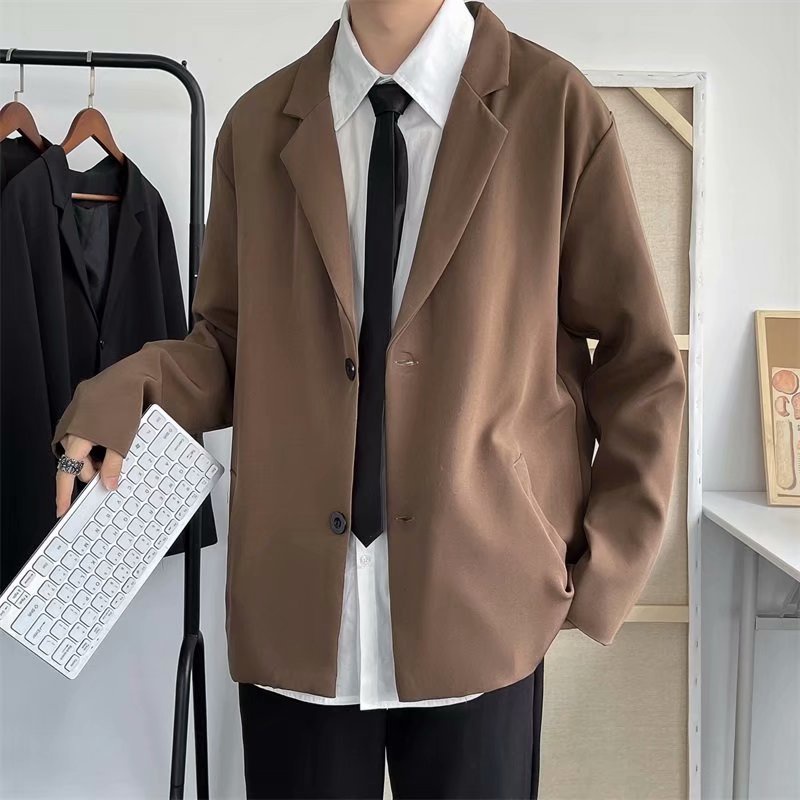 Áo Khoác Nam Dáng Rộng Màu Trơn Phong Cách Hàn Quốc Thời Trang | BigBuy360 - bigbuy360.vn