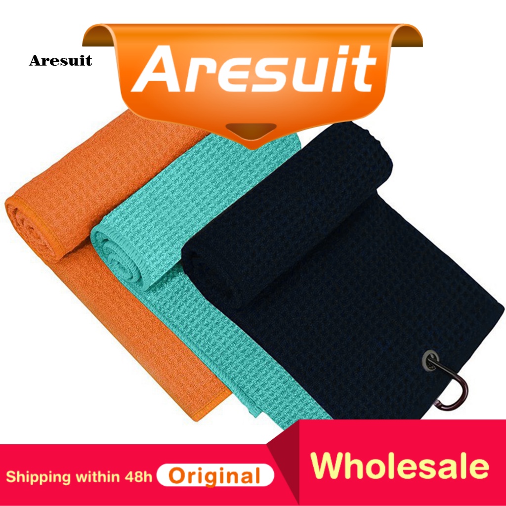 Khăn Lau Mặt Vải Mềm Thấm Hút Mồ Hôi Kèm Móc Treo Tiện Dụng Khi Chơi Golf / Câu Lạc Bộ