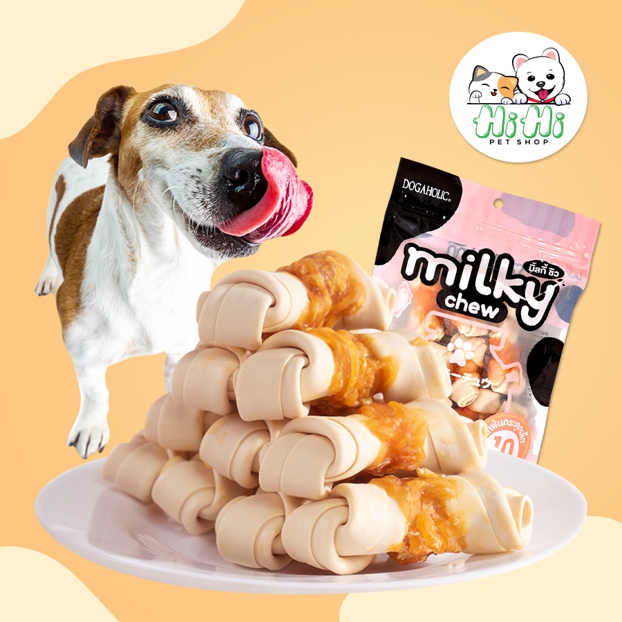 Xương sữa dẻo quấn gà Dogaholic Milky Chew Chicken Flavor chiết lẻ