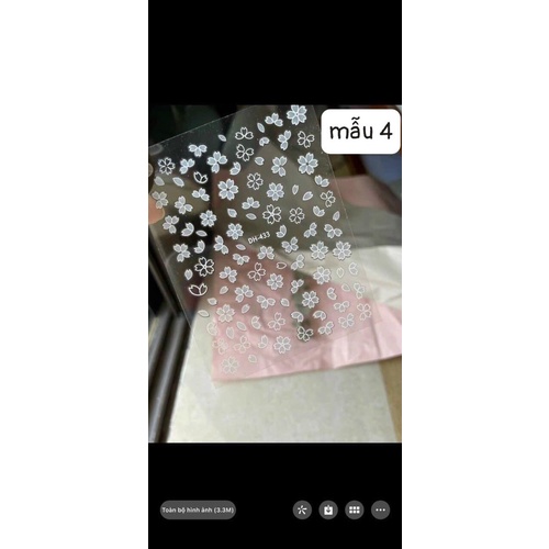 Sticker hoa lụa 3d siêu hót