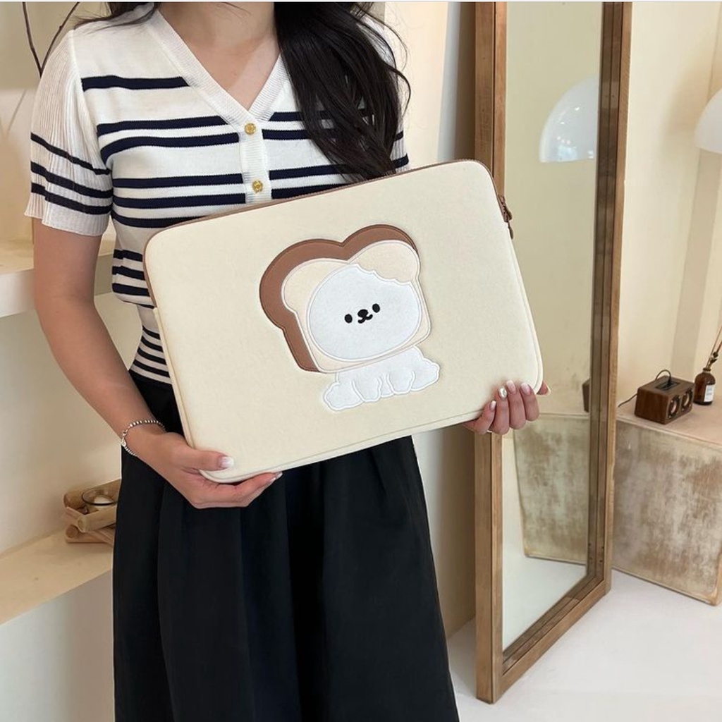 Túi Đựng laptop Chống Sốc Họa Tiết Hoạt Hình Phong Cách Hàn Quốc 10 13 15.6 inches