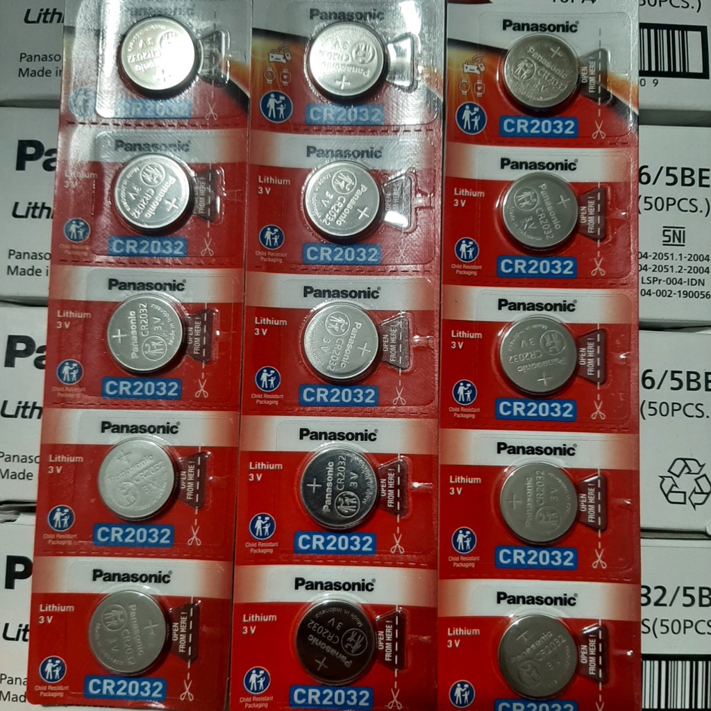 25 viên Pin Panasonic Cr-2032 Lithium 3V hàng chính hãng