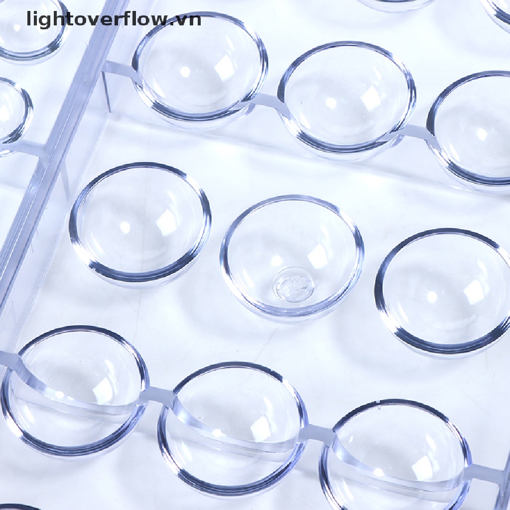 Khuôn Làm Bánh / Sô Cô La Hình Cầu 3D Bằng Polycarbonate Dày Dặn Tiện Dụng