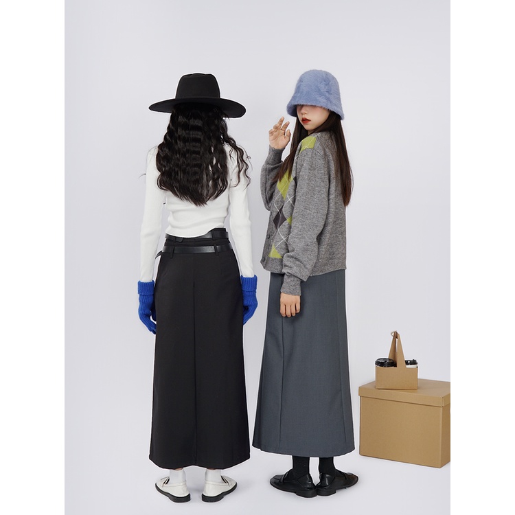 Chân Váy Chữ a Lưng Cao Phong Cách Hàn Quốc Thời Trang Mùa Thu Cho Nữ