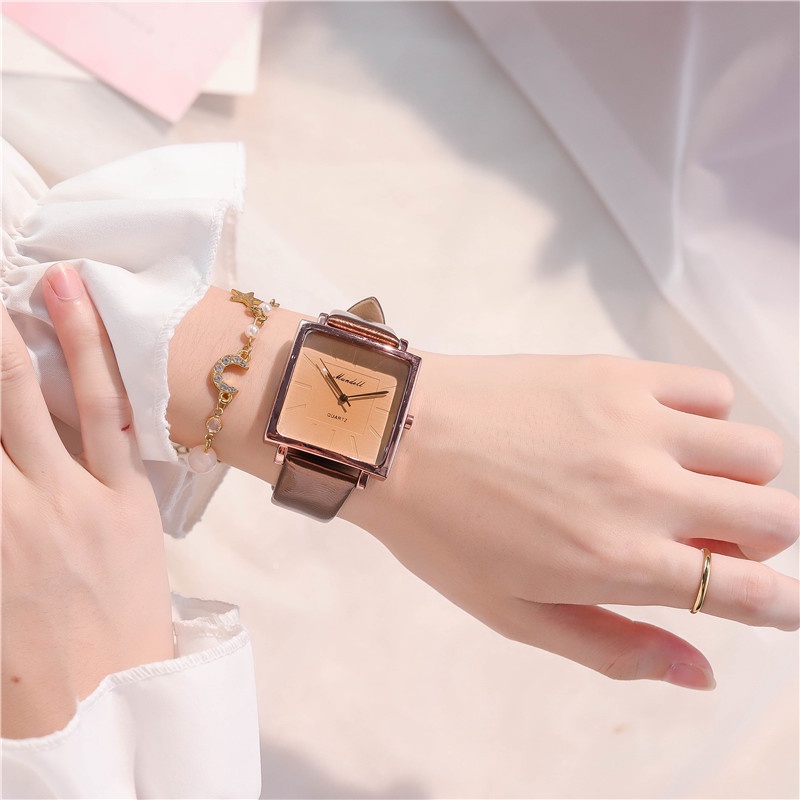 Đồng Hồ Đeo Tay Dây Da 10.1Bb04 Dành Cho Nữ