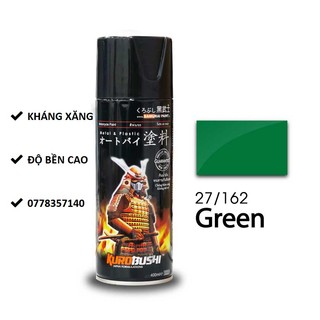 27/162 sơn xịt samurai màu xanh lá