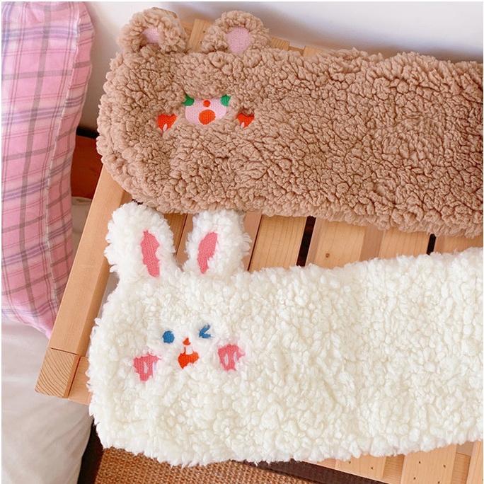 Khăn choàng cổ nữ xinh bằng lông dày giữ ấm siêu tốt hình gấu dễ thương, khăn lông Hàn Quốc hottrend, Quà tặng noel đẹp